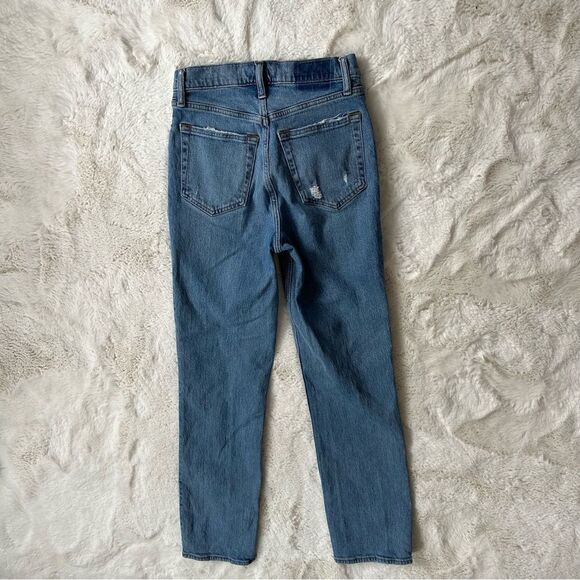 A&F Abercrombie and Fitch size 26 high rise asymmetrical waist baggy jeans - Picture 12 of 14